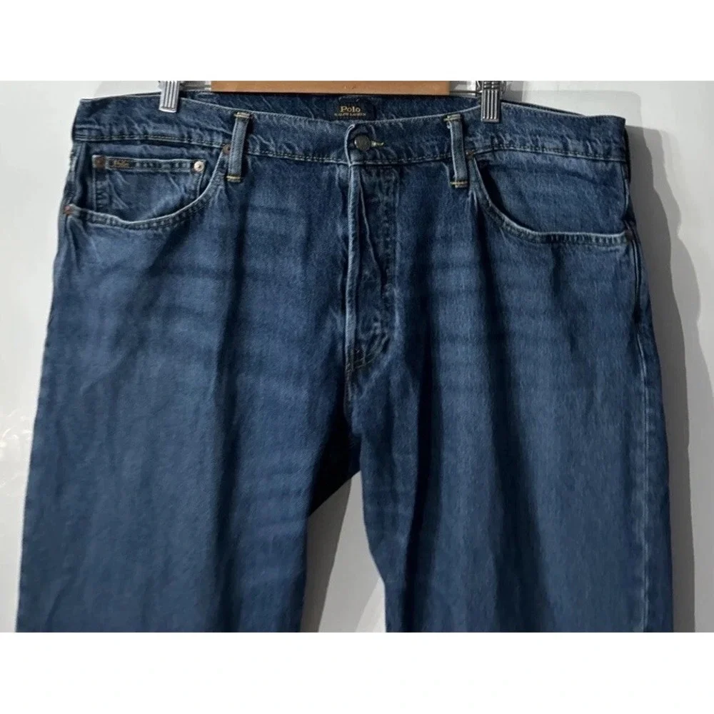 Mens Polo Ralph Lauren Classic Fit Straight Blue Jeans Sz 40 40x32
